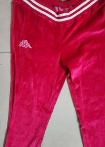 Kappa Pink Luxe Velvet  Jogging Pant