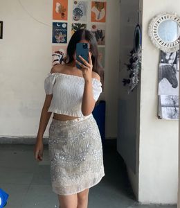 White Cute Top