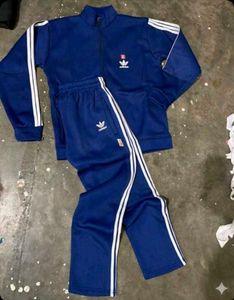 Adidas Tracksuit  Colour- Blue Size- M