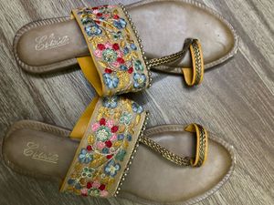 Embroidered Ethnic Sandals