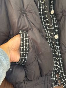 Black Korean Quilted Jacket