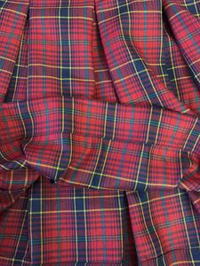 Plaid Pleated Skirt