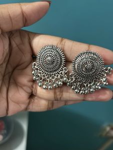 Pack of Two Oxidised Stud Earrings