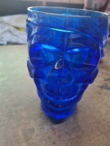 Skull Face Big Mug Glass
