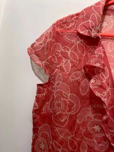 Floral Ruffle Top 34 and half