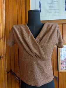 Brown Shimmer Top
