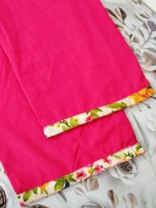 Rose Pink Plazo.