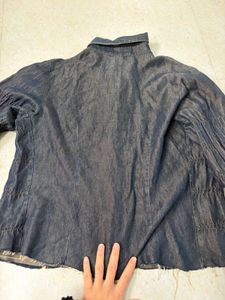 Y2K grunge denim  top🕸️🕷️