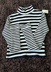 Striped Turtleneck Sweater