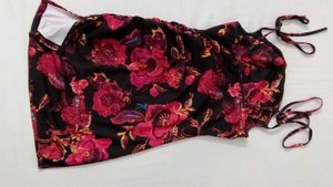 Floral Tie-Strap Mini Dress
