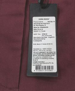Vero Moda Trousers Burgundy