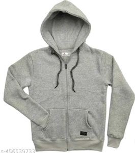 Gray Zip-Up Hoodie