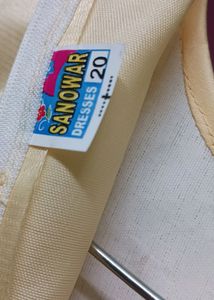 Mehrun Creamy Frock