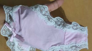 Lace Trim Thong Set. Size- Large Can Be Worn