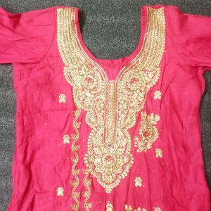 Partywear Salwar Suit Set With Dupatta