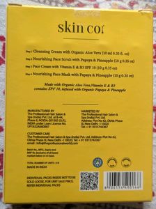 SKIN CO Brightening Radiance Facial Kit With Vitamin B3 For Nourishing and Skin Cleansing 4 In 1 Facial Kit