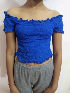 Branded Off Shoulder Top