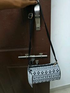 Black And White Sling Bag
