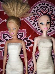 Barbie dolls used condition