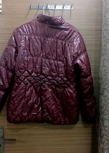 Burgundy Padded Korean Imported Jacket