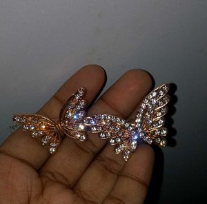 Diamond Butterfly Clip