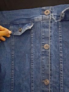 Cute Korean Street Denim Dress With Hoodie