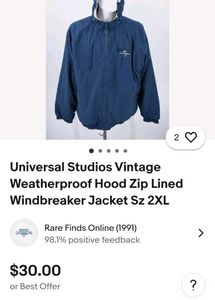 Universal Studios Windbreaker Jacket