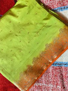 Green Semi Silk Saree