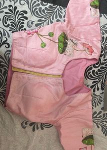 Pichwai Print And Embroidery Work Pink Blouse