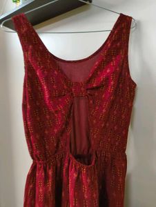 Red Printed Dress