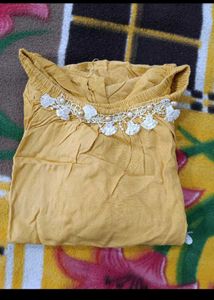 Set Of 2 Yellow &amp; Blue Tunic Top