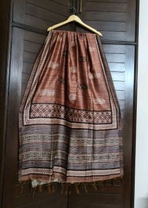 Women Multicolored Printed Cotton Silk Suit Set