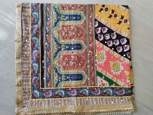 Festive Dupatta With Real Mirror Work