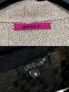 Combo Of Knitted Shrug &amp; Sleeveless Top