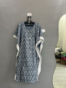 Stylish Blue Kaftan Kurta (M)