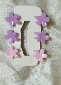 Mini Kawaii Flower Clip Card Combo
