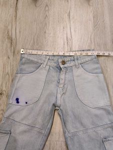 Sc9801 Tumex Cargo Bootcut Jeans Waist 26 Inches