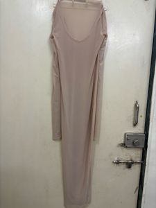 Elegant Beige Maxi Dress