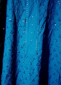 Blue Chikankari Kurti With Surprise Freebie