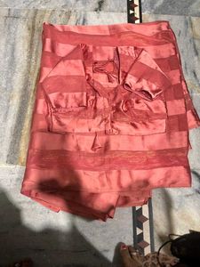 Peach Lehenga Choli Set