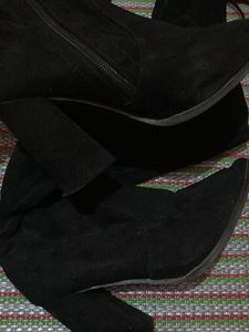 Black Thigh High Boots