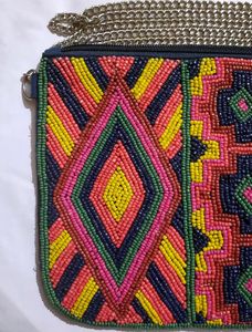 Multicolour Chid Moti Beaded Sling Bag For Women