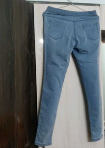 Light Blue Pull-On Jeggings