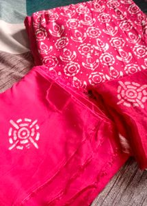 Pink Batik Fabric Set