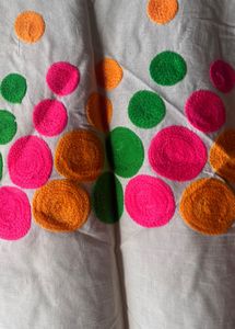 Shakumbhari Multicolor Thread Word Kurti