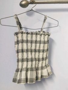 Plaid Top &amp; Shirt Set