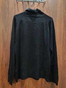 New Black Turtle Neck Sweatshirt