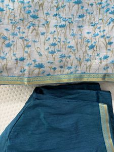 Saree with stitched blouse