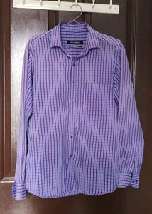 Blue Man's Check Shirt