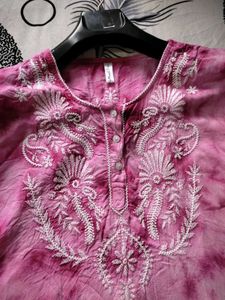 Tie And Dye Beautiful Embroidery Top